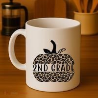 2nd Grade Leopard Pumpkin Coffee Mug thumb 4