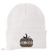 2nd Grade Leopard Pumpkin Beanie thumb 0