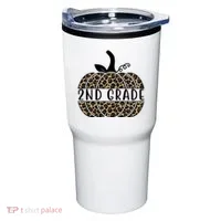 2nd Grade Leopard Pumpkin Tumbler thumb 0