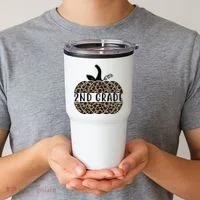 2nd Grade Leopard Pumpkin Tumbler thumb 2