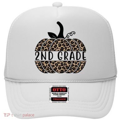 2nd Grade Leopard Pumpkin Hat