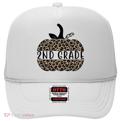 2nd Grade Leopard Pumpkin Hat