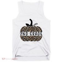 2nd Grade Leopard Pumpkin Tank Top thumb 0