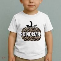 2nd Grade Leopard Pumpkin Toddler T-Shirt thumb 2