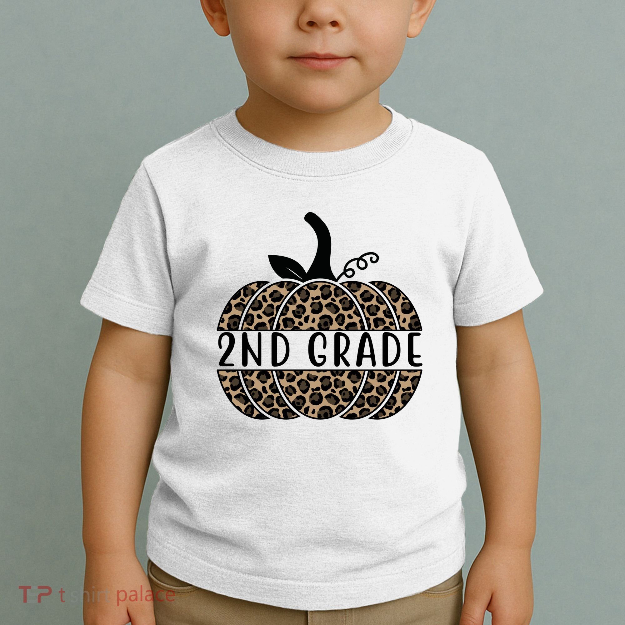 2nd Grade Leopard Pumpkin Toddler T-Shirt