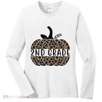 2nd Grade Leopard Pumpkin Women's Long Sleeve Shirt thumb 0