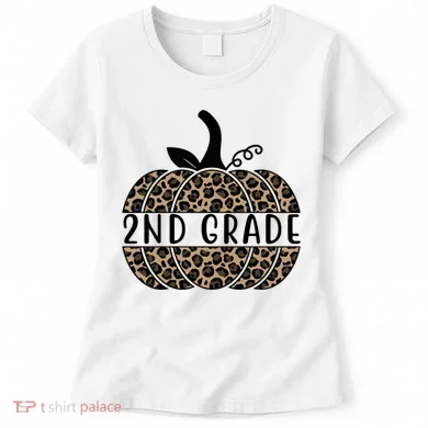 2nd Grade Leopard Pumpkin Women's T-Shirt