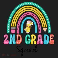 2nd Grade Squad Second Teacher Student Team Back To School Women's Sweatshirt thumb 2