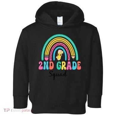 2nd Grade Squad Second Teacher Student Team Back To School Toddler Hoodie