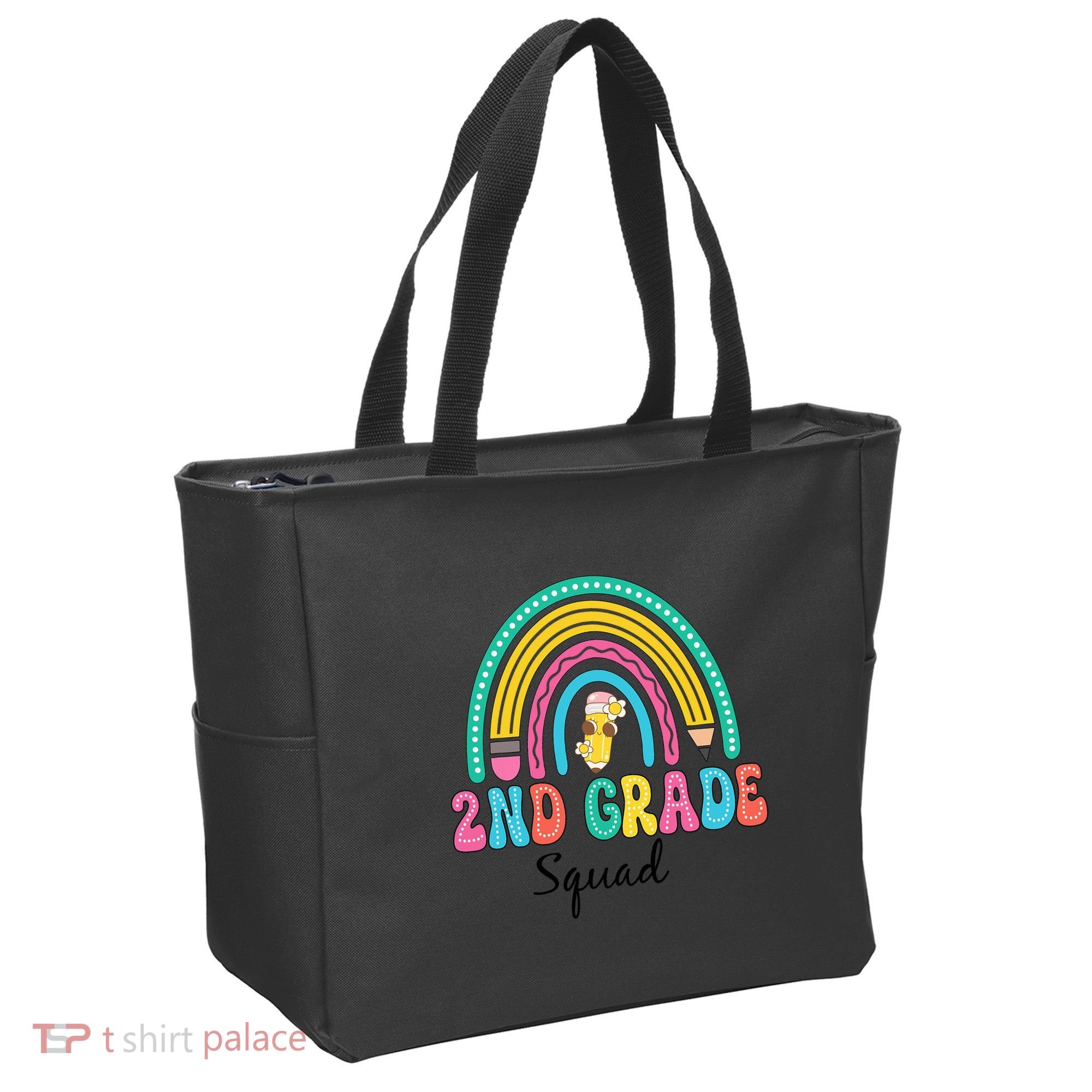 2nd Grade Squad Second Teacher Student Team Back To School Tote Bag