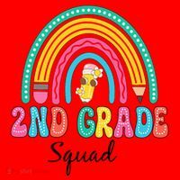 2nd Grade Squad Second Teacher Student Team Back To School Santa Hat thumb 1