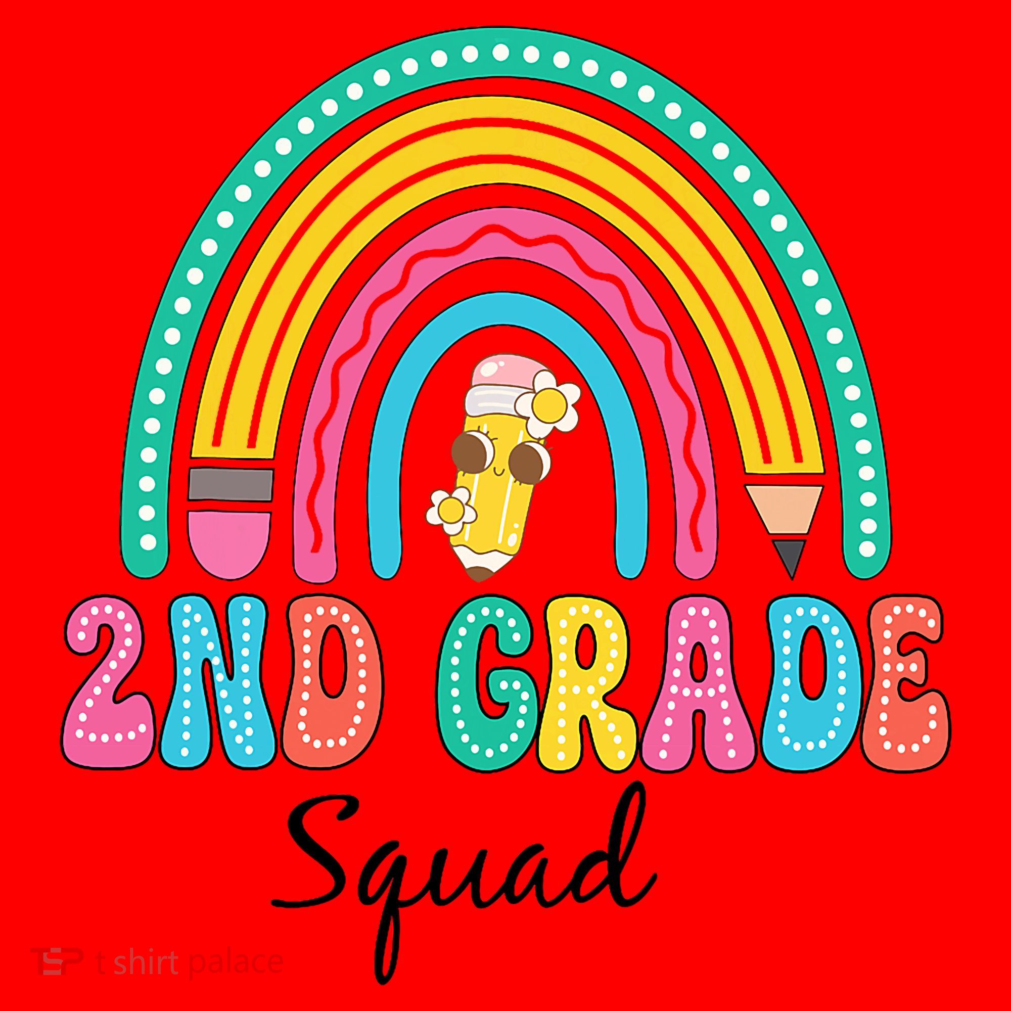 2nd Grade Squad Second Teacher Student Team Back To School Santa Hat