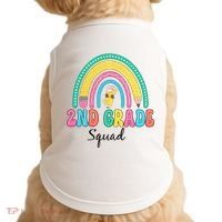 2nd Grade Squad Second Teacher Student Team Back To School Doggie Tank thumb 0