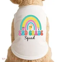 2nd Grade Squad Second Teacher Student Team Back To School Doggie Tank thumb 0