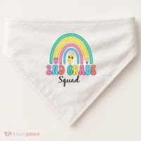 2nd Grade Squad Second Teacher Student Team Back To School USA-Made Doggie Bandana thumb 0