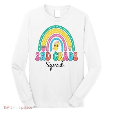 2nd Grade Squad Second Teacher Student Team Back To School Long Sleeve Shirt