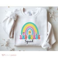 2nd Grade Squad Second Teacher Student Team Back To School Sweatshirt thumb 2