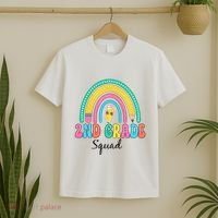 2nd Grade Squad Second Teacher Student Team Back To School T-Shirt thumb 2