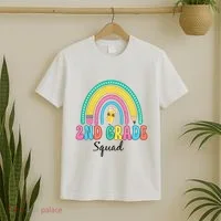 2nd Grade Squad Second Teacher Student Team Back To School T-Shirt thumb 2