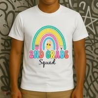 2nd Grade Squad Second Teacher Student Team Back To School T-Shirt thumb 3