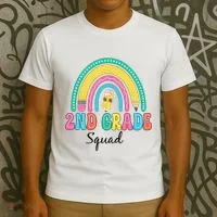 2nd Grade Squad Second Teacher Student Team Back To School T-Shirt thumb 3