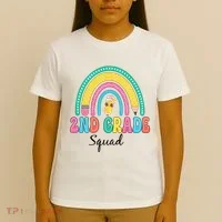 2nd Grade Squad Second Teacher Student Team Back To School T-Shirt thumb 4