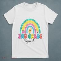 2nd Grade Squad Second Teacher Student Team Back To School T-Shirt thumb 5