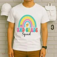 2nd Grade Squad Second Teacher Student Team Back To School T-Shirt thumb 6