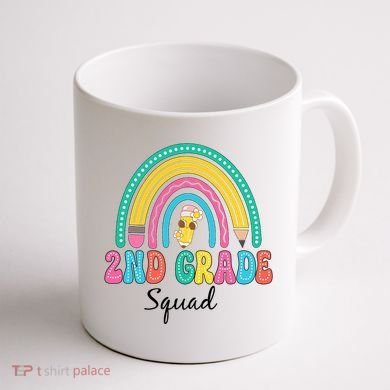 2nd Grade Squad Second Teacher Student Team Back To School Coffee Mug back