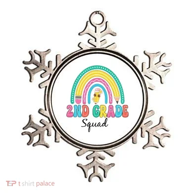 2nd Grade Squad Second Teacher Student Team Back To School Ornament