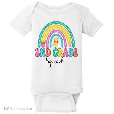 2nd Grade Squad Second Teacher Student Team Back To School Baby Bodysuit