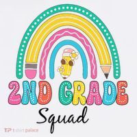 2nd Grade Squad Second Teacher Student Team Back To School Baby Bodysuit thumb 2