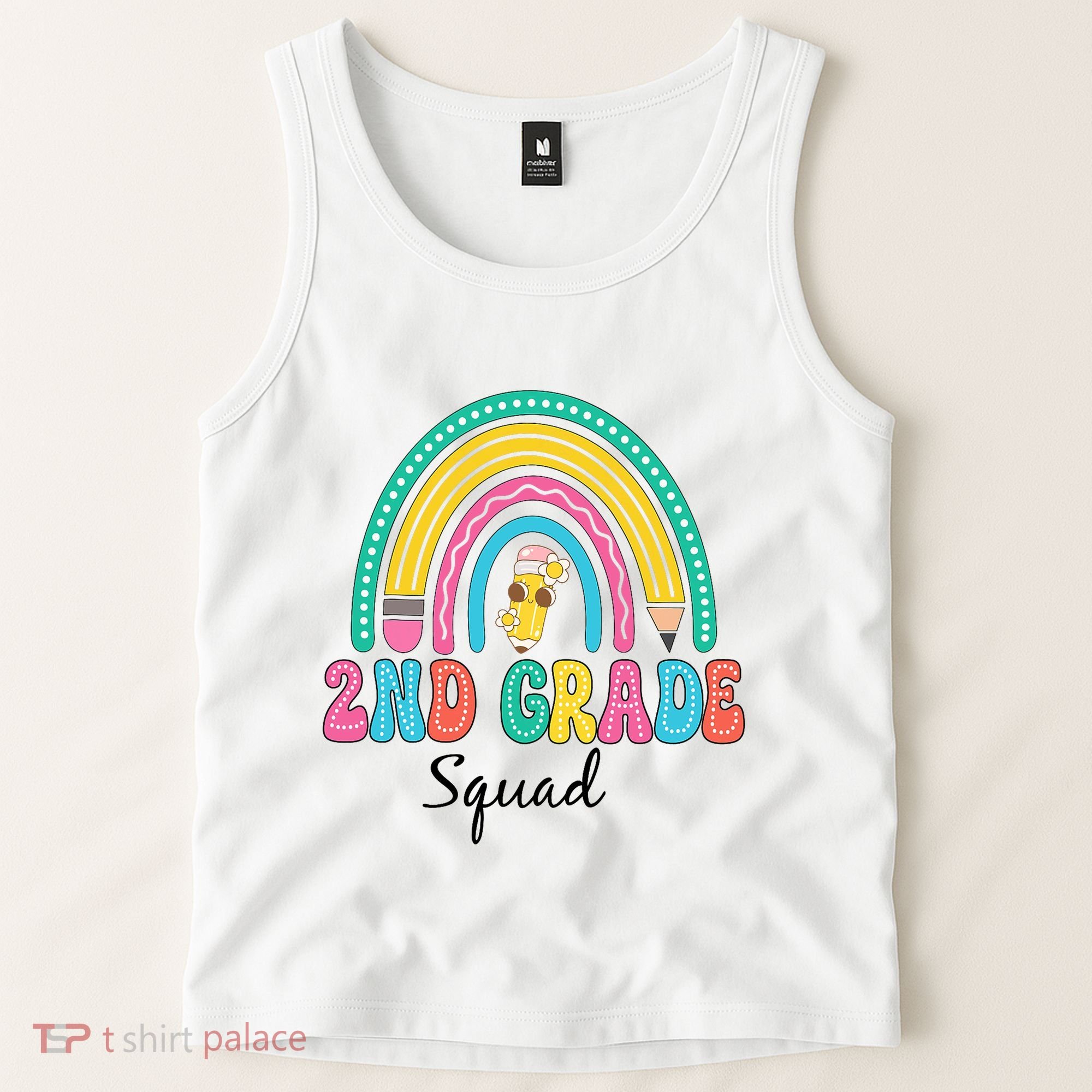 2nd Grade Squad Second Teacher Student Team Back To School Tank Top