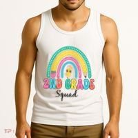 2nd Grade Squad Second Teacher Student Team Back To School Tank Top thumb 3