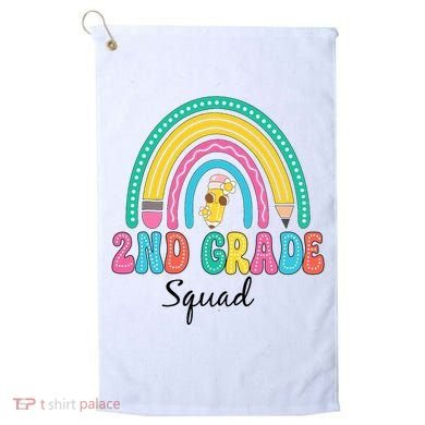 2nd Grade Squad Second Teacher Student Team Back To School Golf Towel