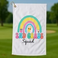 2nd Grade Squad Second Teacher Student Team Back To School Golf Towel thumb 1