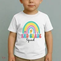2nd Grade Squad Second Teacher Student Team Back To School Toddler T-Shirt thumb 2
