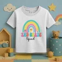 2nd Grade Squad Second Teacher Student Team Back To School Toddler T-Shirt thumb 3