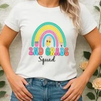 2nd Grade Squad Second Teacher Student Team Back To School Women's T-Shirt thumb 2