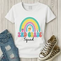 2nd Grade Squad Second Teacher Student Team Back To School Women's T-Shirt thumb 3