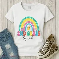 2nd Grade Squad Second Teacher Student Team Back To School Women's T-Shirt thumb 3