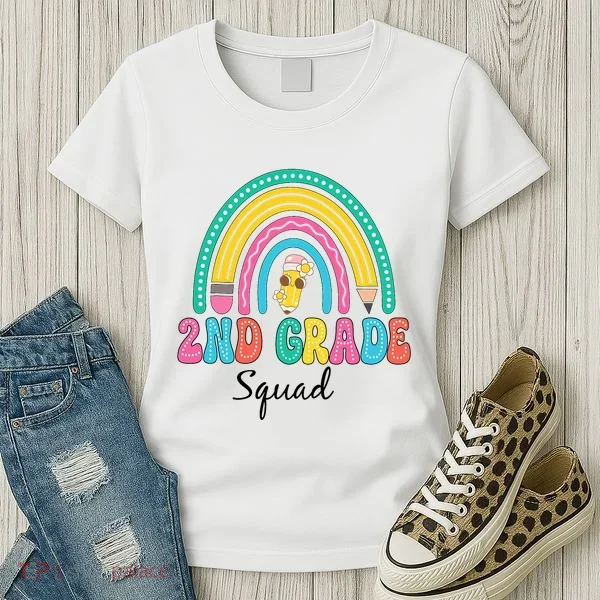 2nd Grade Squad Second Teacher Student Team Back To School Women's T-Shirt