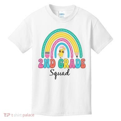 2nd Grade Squad Second Teacher Student Team Back To School Kids T-Shirt