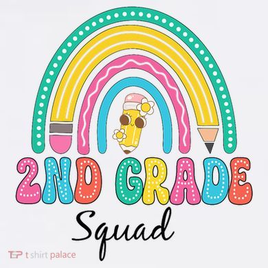 2nd Grade Squad Second Teacher Student Team Back To School Kids T-Shirt
