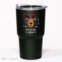 2nd Grade Squad Reindeer Christmas Tumbler thumb 0