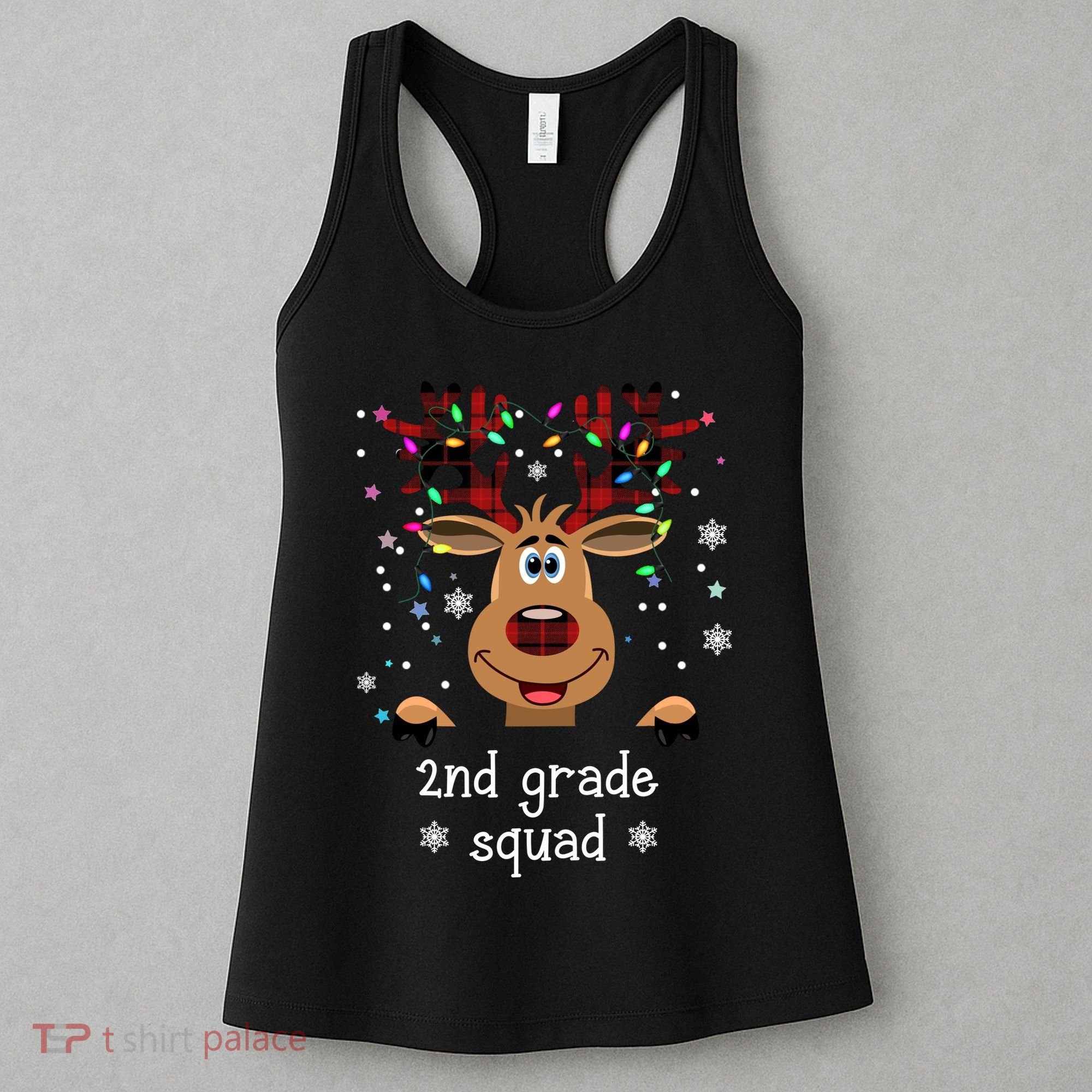 2nd Grade Squad Reindeer Christmas Women's Tank Top