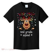 2nd Grade Squad Reindeer Christmas Kids T-Shirt thumb 0