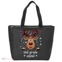 2nd Grade Squad Reindeer Christmas Tote Bag thumb 0