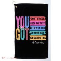2You Got This DonT Stress Rock The Test Test Day Golf Towel thumb 0