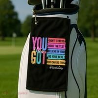 2You Got This DonT Stress Rock The Test Test Day Golf Towel thumb 2